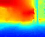 Bend sequence: still picture of the computed depth map sequence