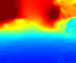 Parking sequence: still picture of the computed depth map sequence